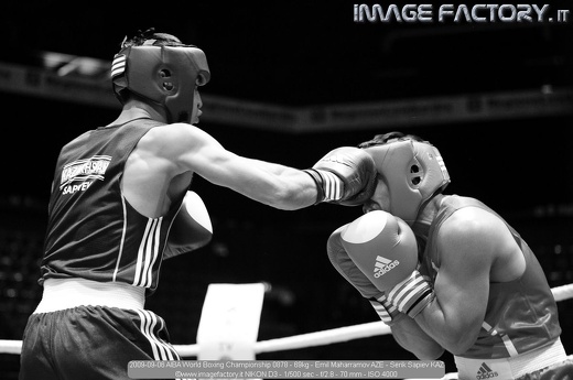 2009-09-06 AIBA World Boxing Championship 0878 - 69kg - Emil Maharramov AZE - Serik Sapiev KAZ